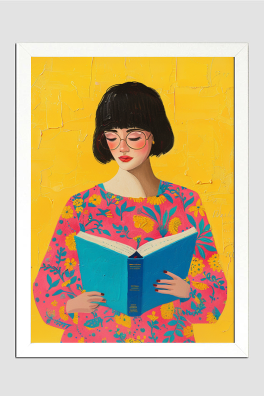 🌸The Book Reader🌸 Boho Wall Art