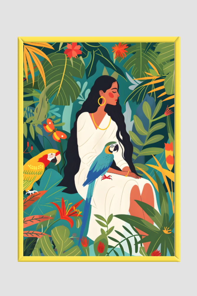 🌸Woman of Paradise🌸 Boho Wall Art