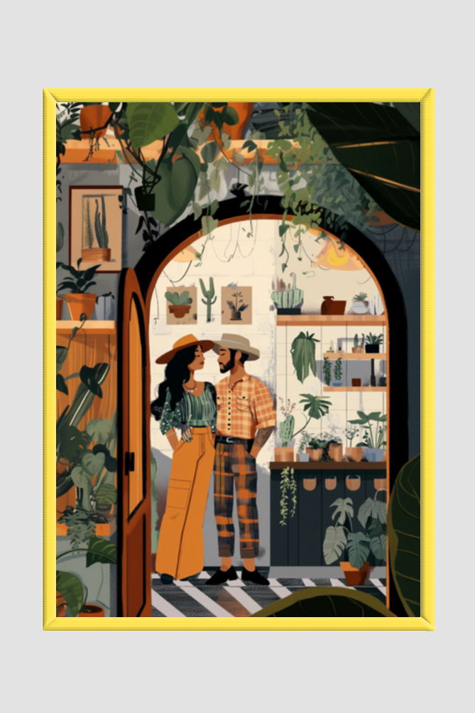 🌸The Boho Couple Boho Wall Art🌸