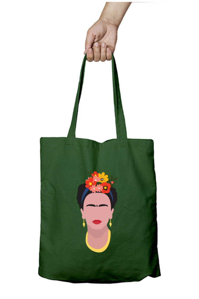 Funky Frida Designer Zipped Tote Bag