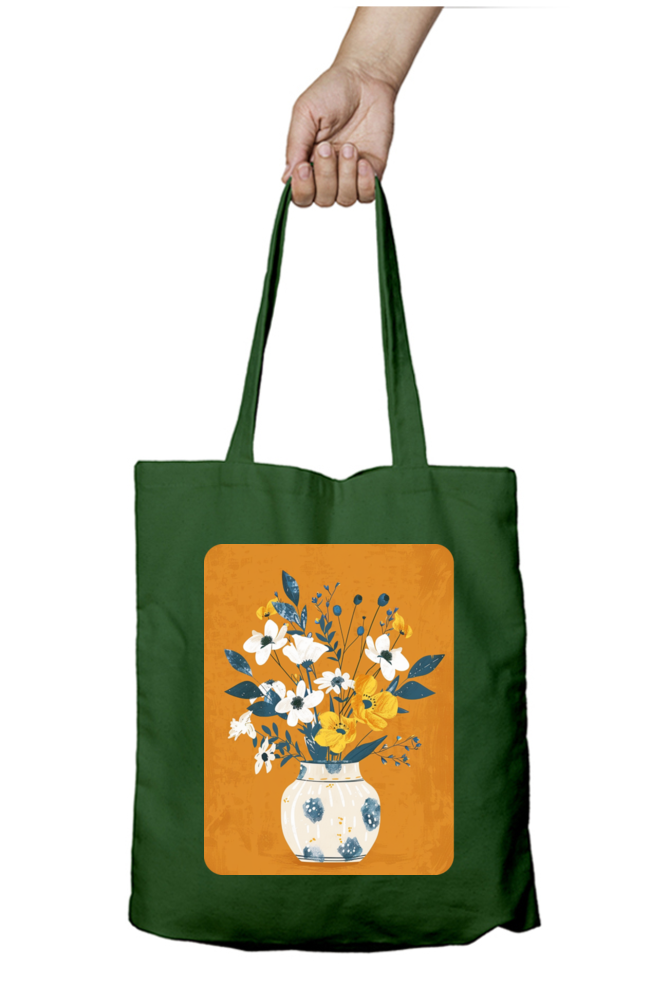 The Flower Vase Zipped Tote Bag