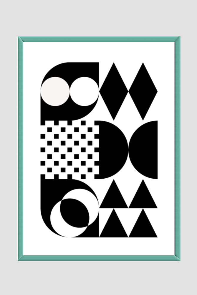 Black & White Boho Wall Art