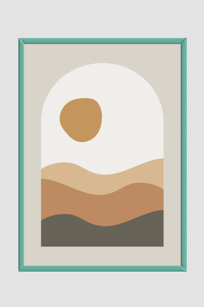 Desert Abstract Boho Wall Art