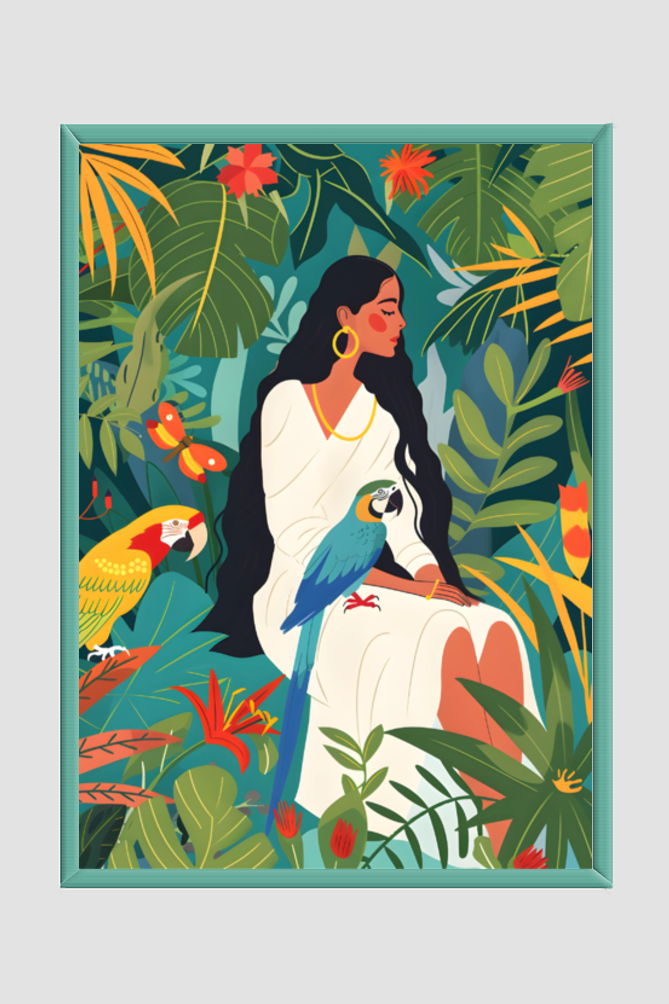 🌸Woman of Paradise🌸 Boho Wall Art