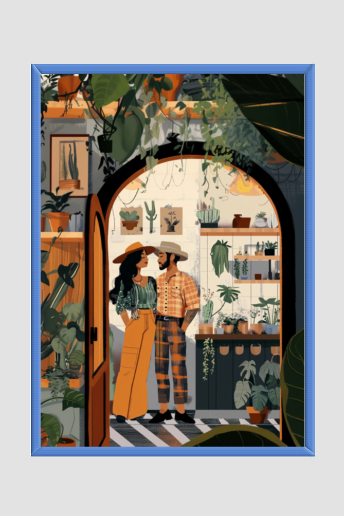 🌸The Boho Couple Boho Wall Art🌸