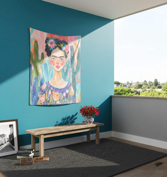 Frida Kahlo Beauty Wall Art Tapestry