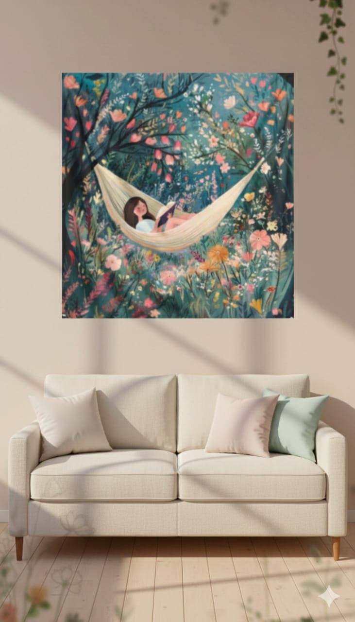 Hammock Bliss Wall Art Tapestry