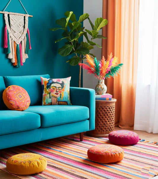 Funky Frida Boho Cushion Cover