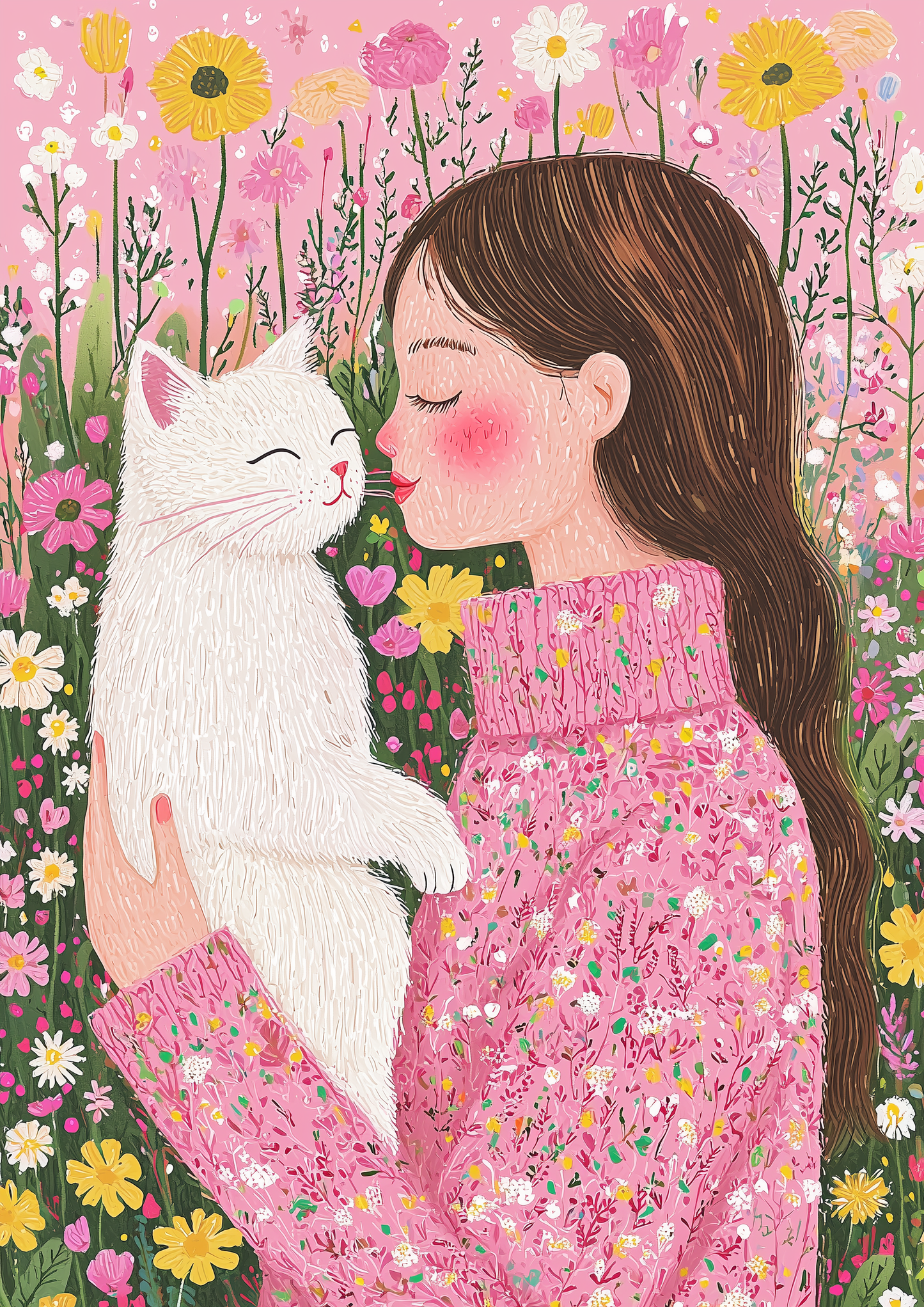 Cat Mom Boho Wall Art