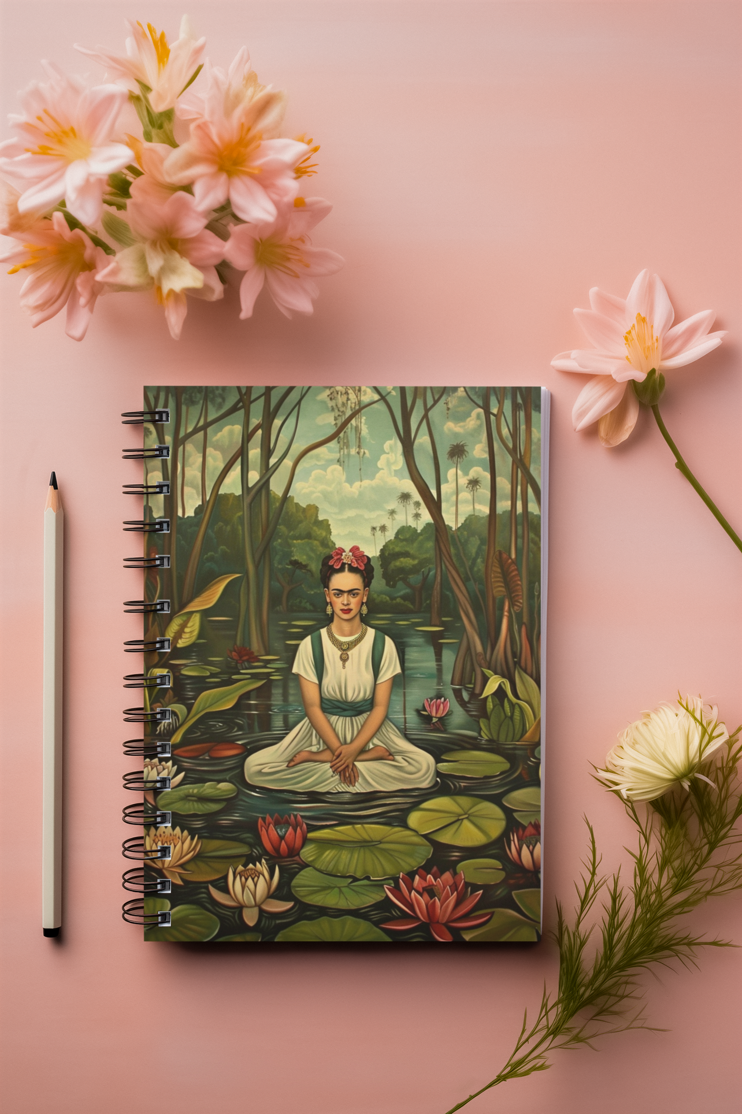Frida Buddha A5 Unruled Notebook Diary