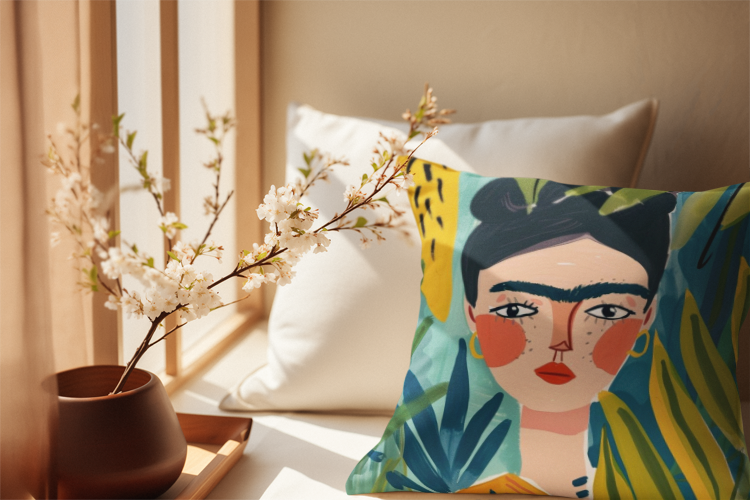 Funky Frida Boho Cushion Cover