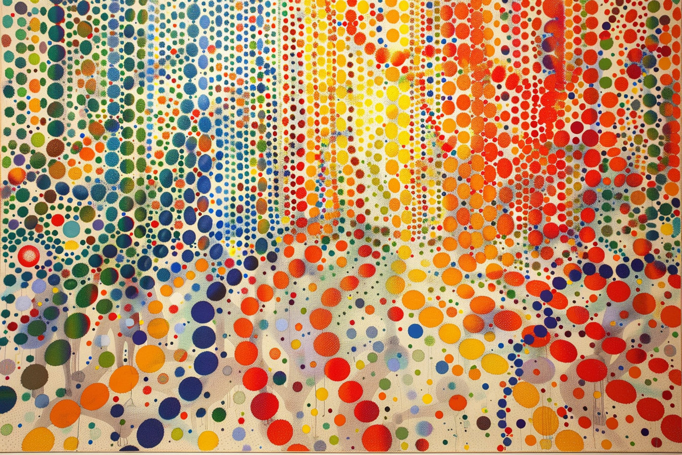 Kusama Dots Symphony | Gaming Pad | Desk mat | Desk Accessories for Work from Home and Office | Extended Mouse Pad