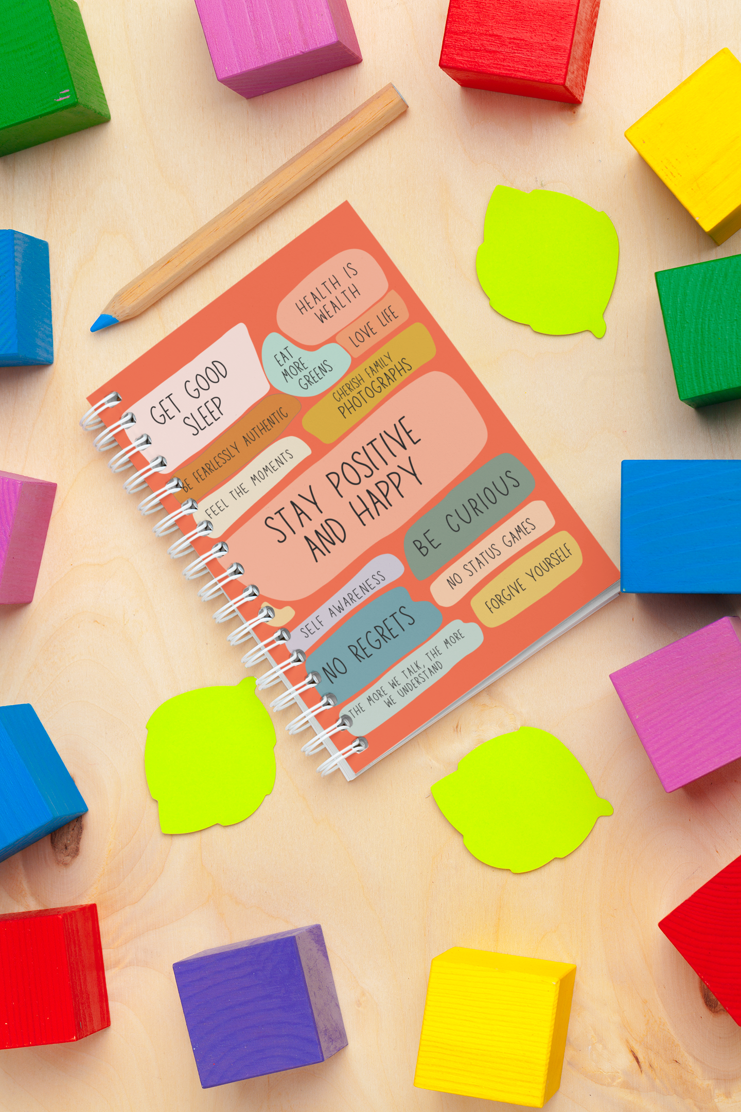 Life Rules A5 Unruled Notebook