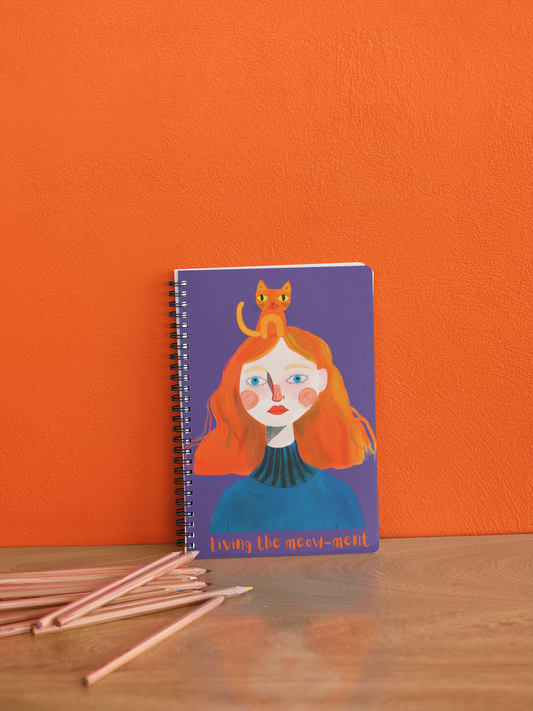 Cat & Me A5 Unruled Notebook Diary
