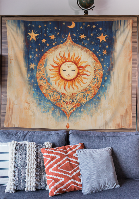 Boho Sun Tapestry