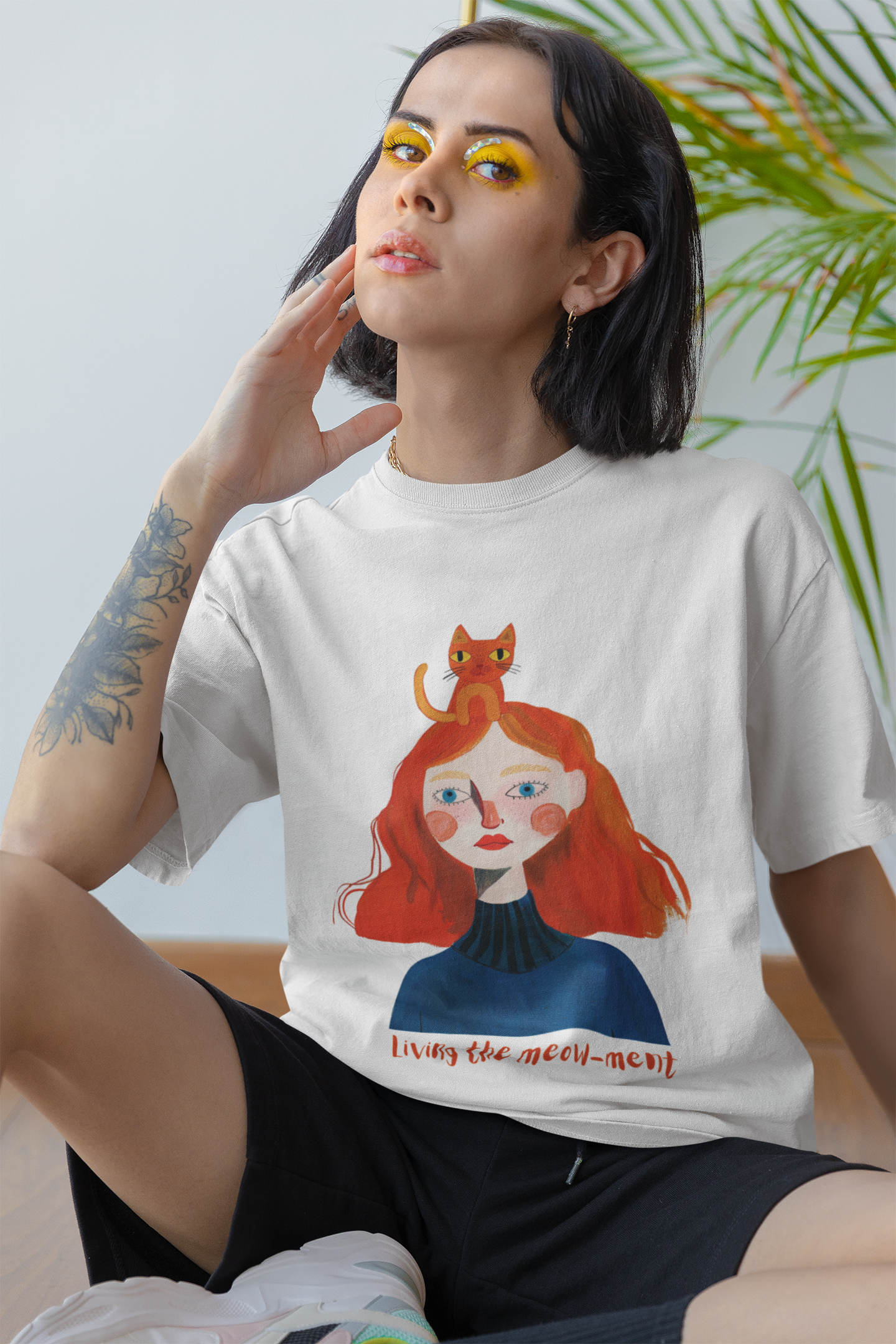 Cat & Me Oversized T-Shirt 240 GSM 100% Cotton