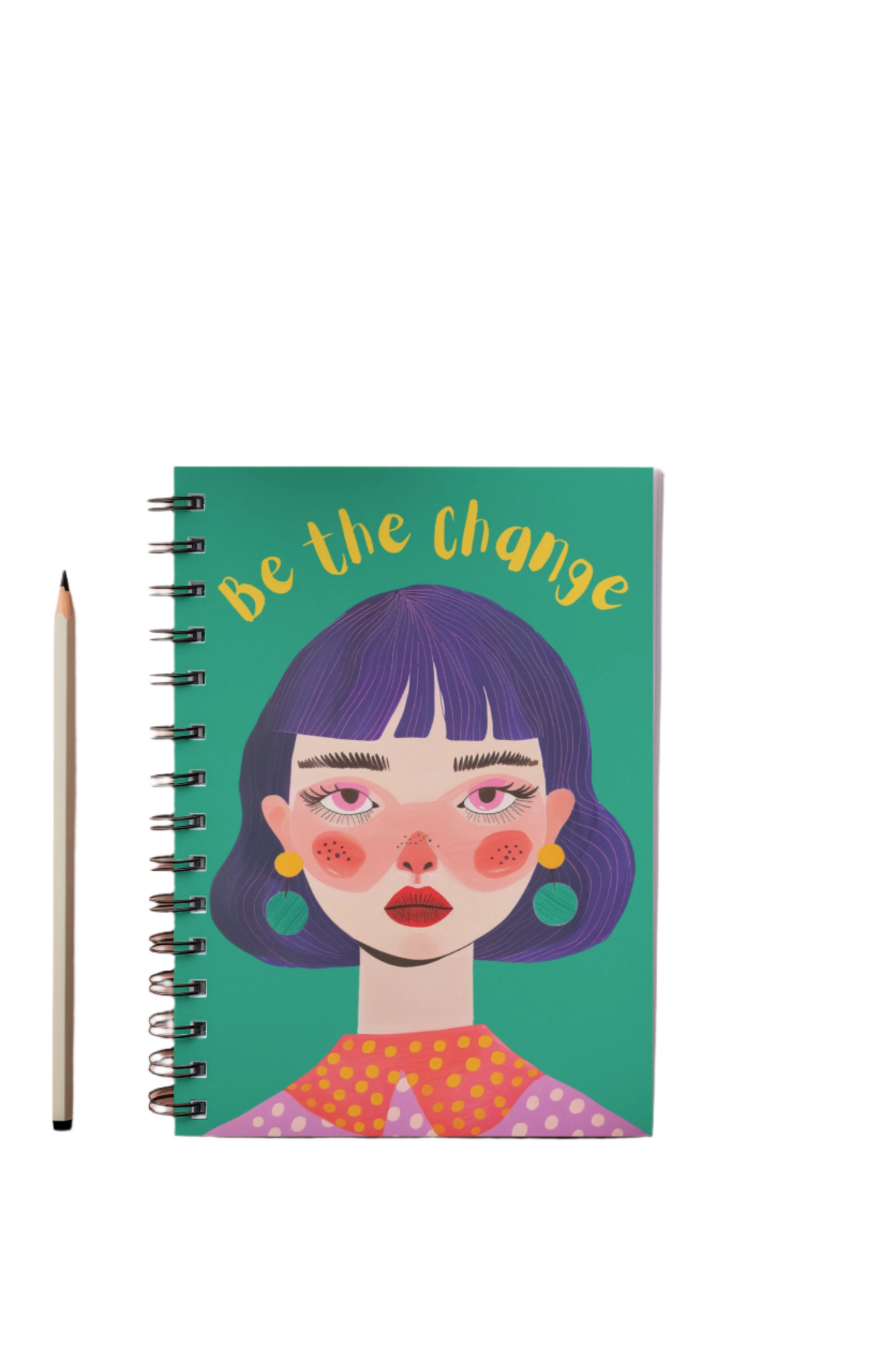 Be The Change A5 Unruled Notebook Diary