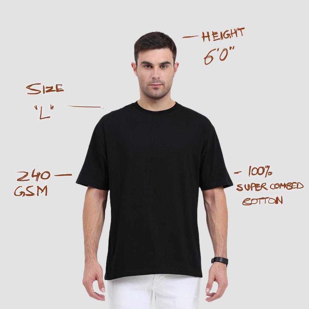 Solid Plain Unisex Oversized Tshirt