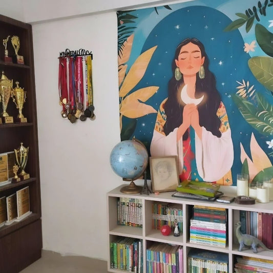 Cosmic Queen Tapestry - Boho Wall Art for Bedroom & Living Room