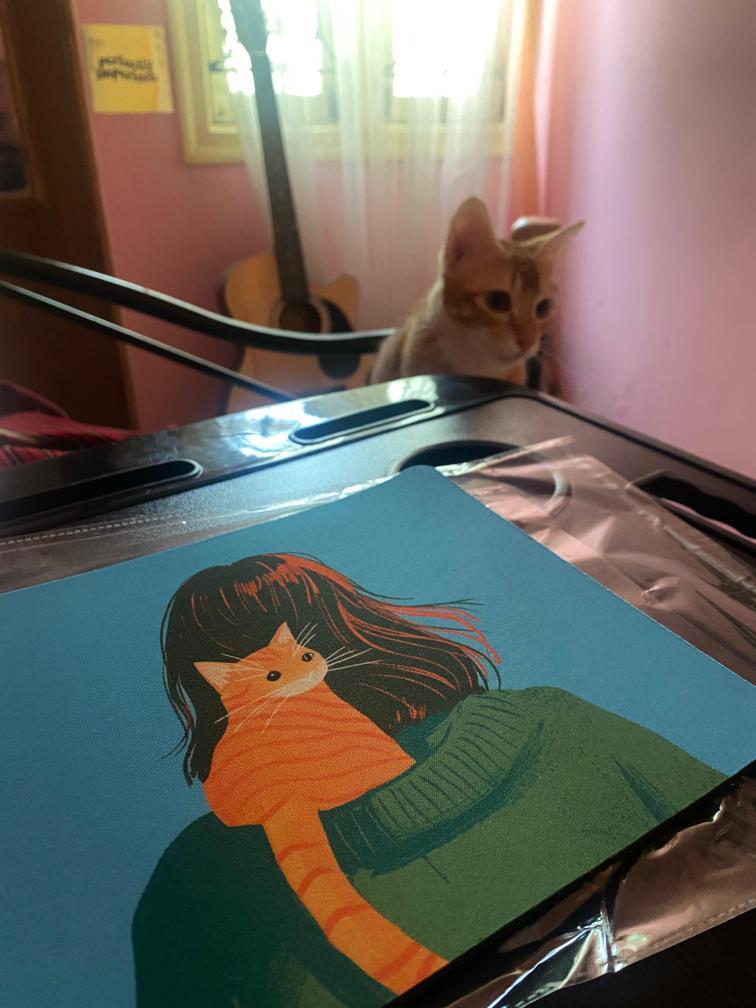 Cat & Me Mouse Pad