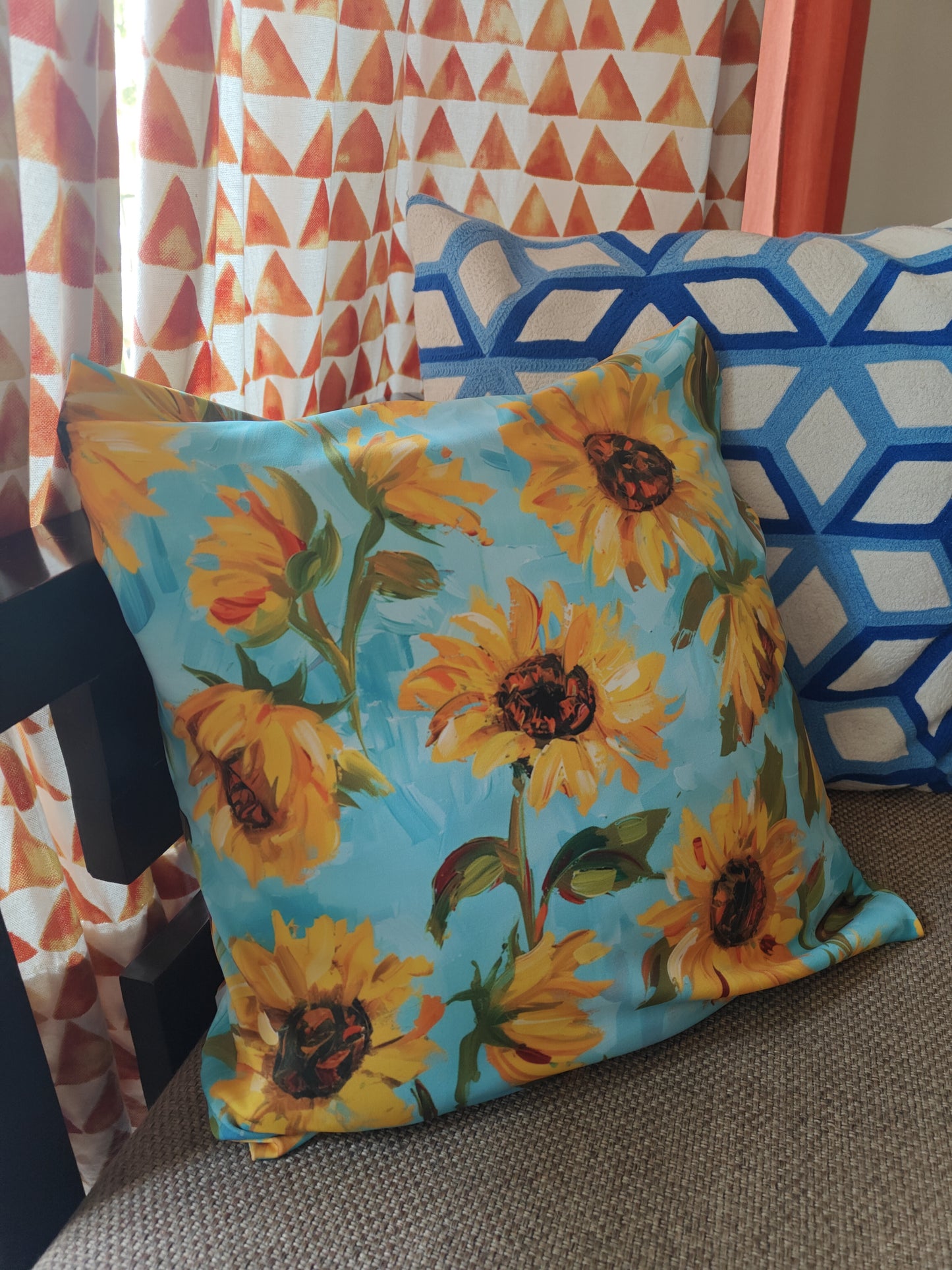 Sunflower Soul Boho Cushion Cover