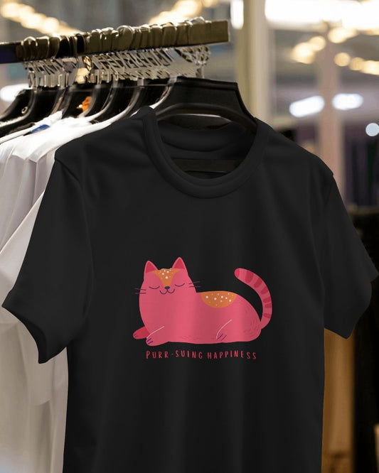Purr-suing Happiness Oversized Tshirt