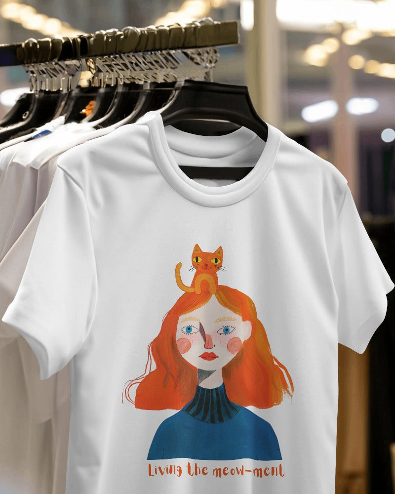 Living The Meow-ment Oversized Tshirt