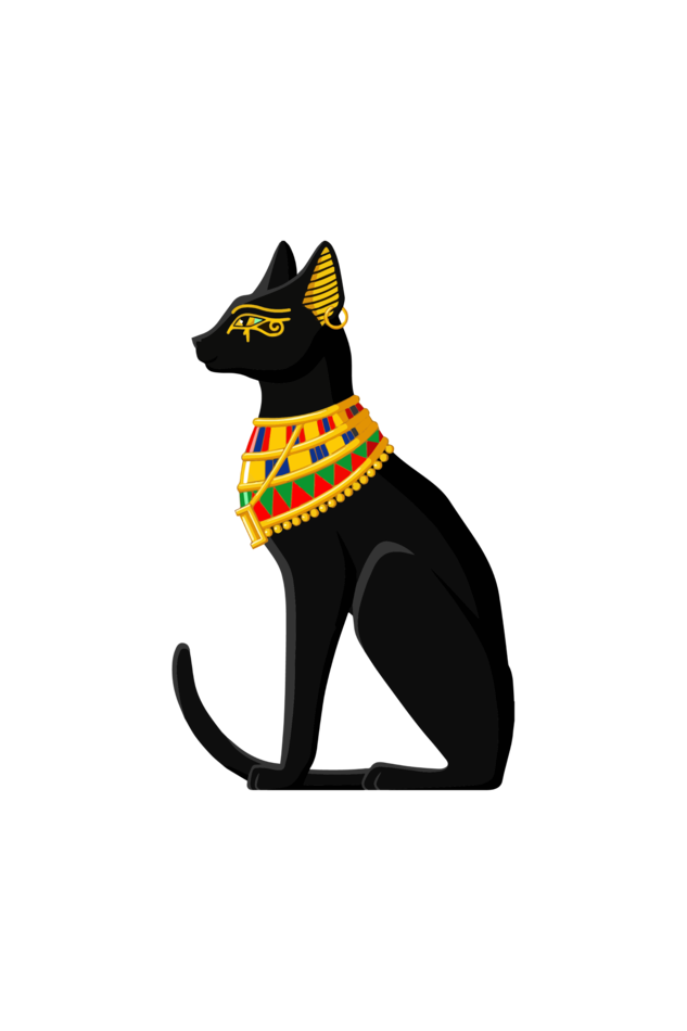 Eqyptian Cat Designer Zipped Tote Bag