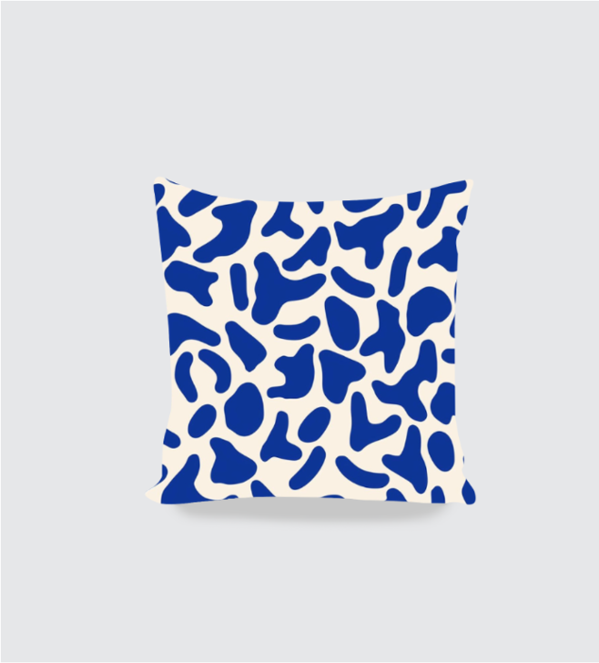 Blue Corals Designer Cushion Cover