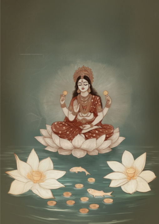 Lakshmi Framed Wall Art