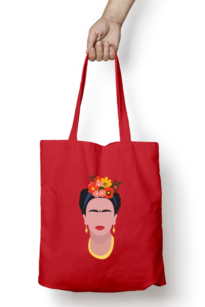Funky Frida Designer Zipped Tote Bag
