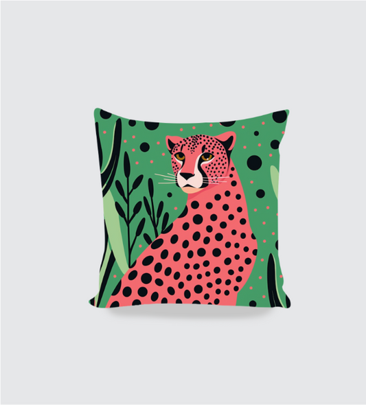 Cheetah Print Boho Cushion cover