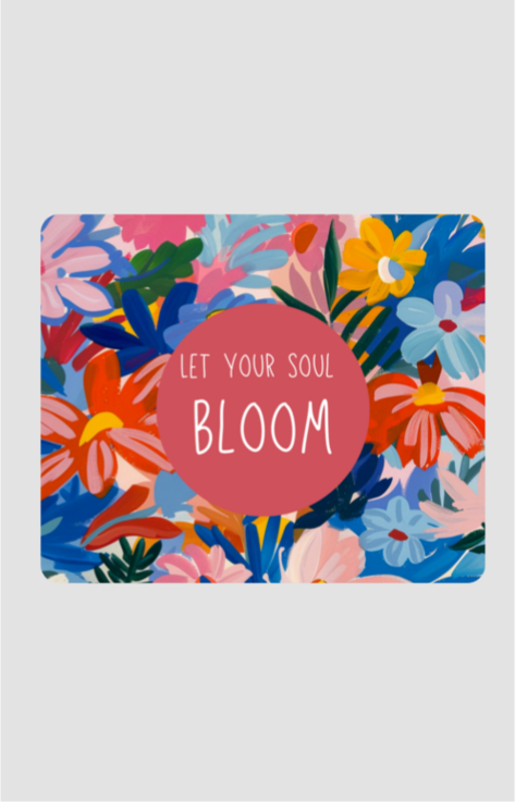 Floral Anti Skid Mouse Pad for Laptop