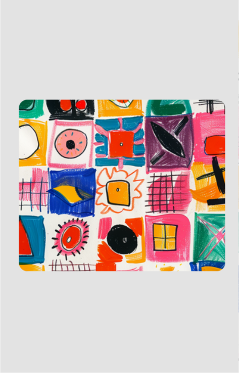 Scribbles Anti Skid Mouse Pad for Laptop