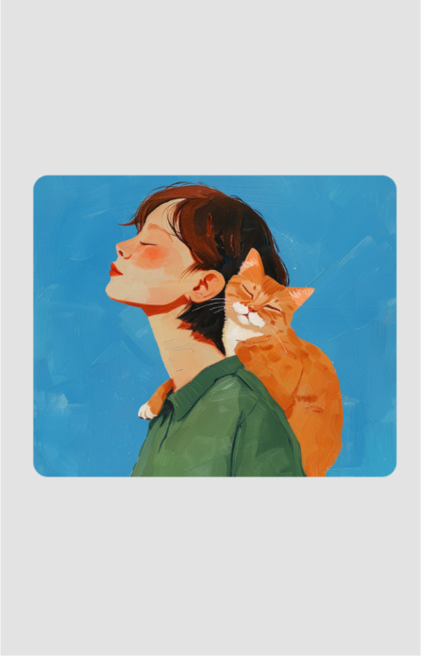 Cat Lover Anti Skid Mouse Pad for Laptop