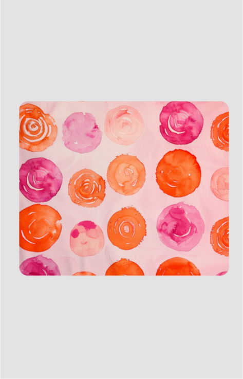 Circles Anti Skid Mouse Pad for Laptop