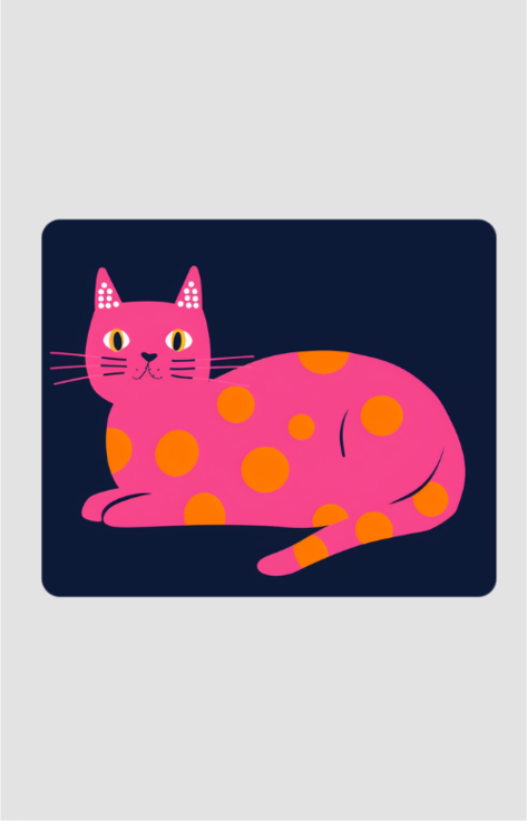 Cat Love Anti Skid Mouse Pad for Laptop