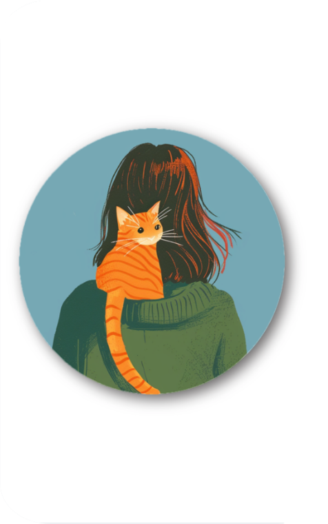 Cat Lover Anti Skid Mouse Pad for Laptop