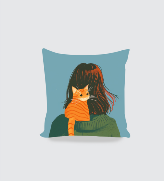 Cat & Me Boho Cushion Cover