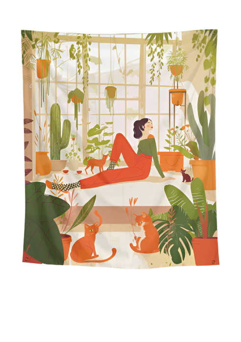 Woman of Paradise Wall Art Tapestry 40*50