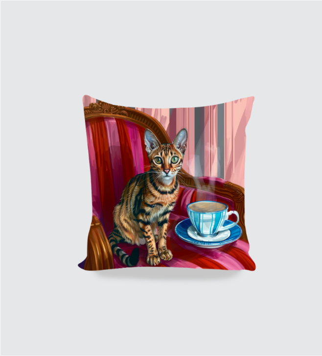 Catitude Boho Cushion Cover 16*16