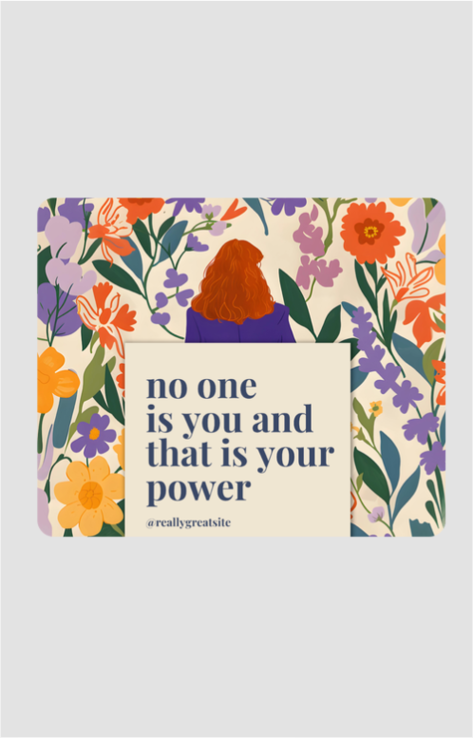 Be You Anti Skid Mouse Pad