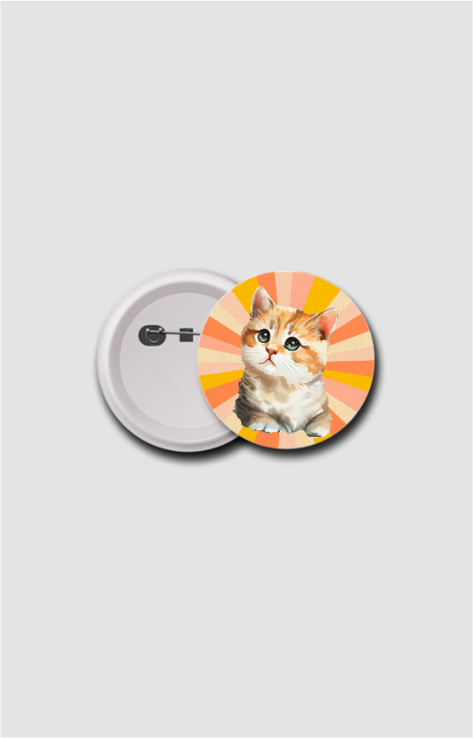 Boho Designer Button Badge