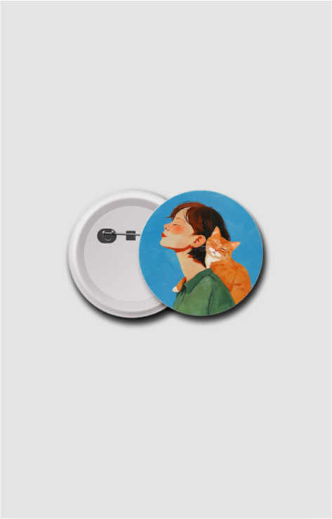 Boho Designer Button Badge