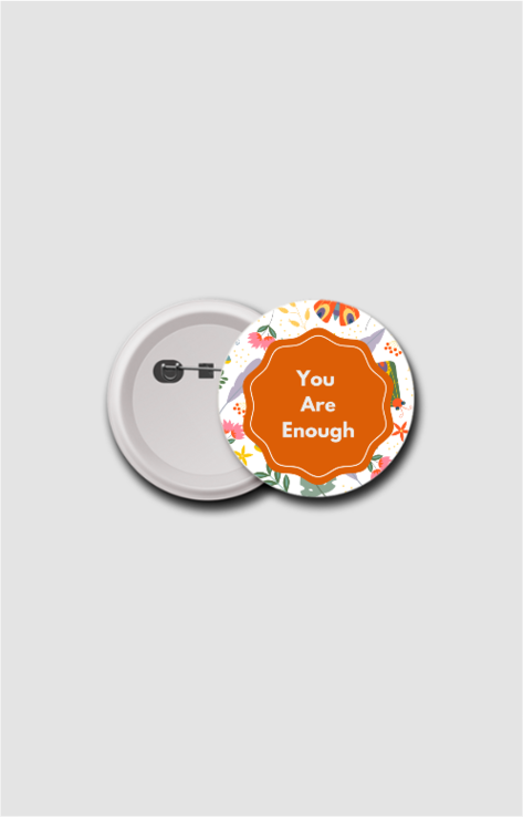Boho Designer Button Badge