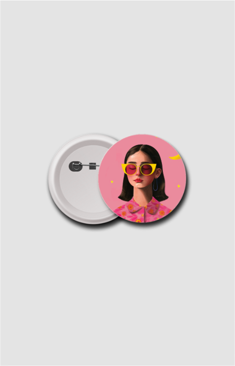 Boho Designer Button Badge