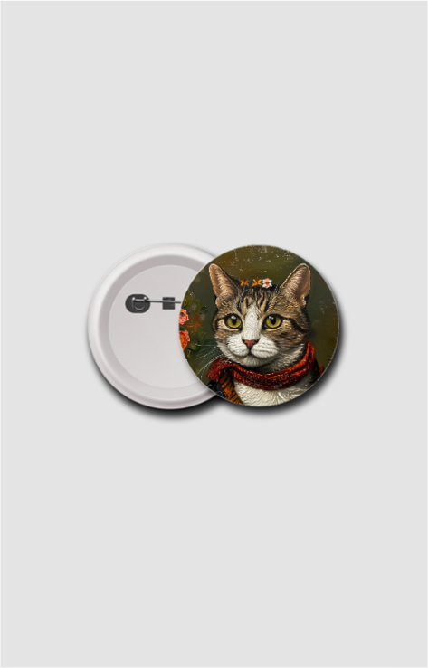 Boho Designer Button Badge