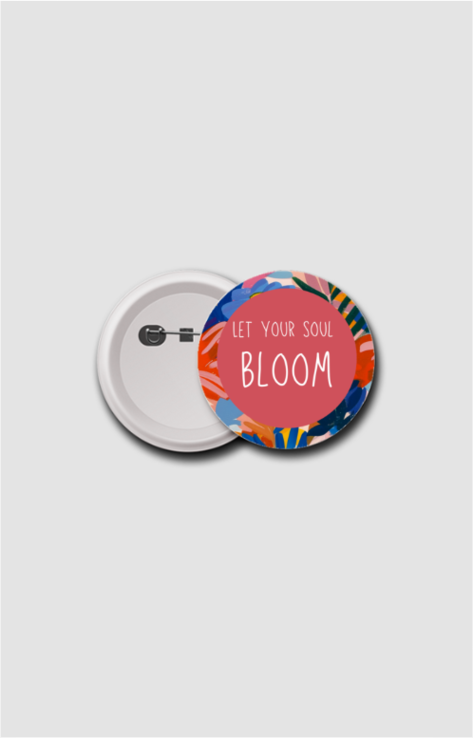 Boho Designer Button Badge