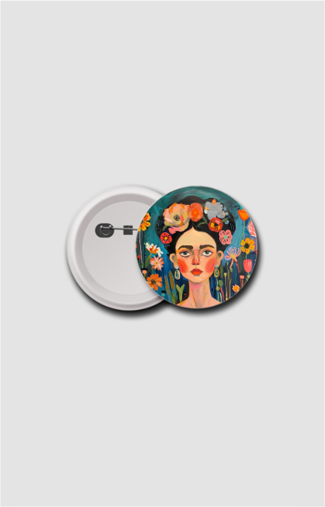 Boho Designer Button Badge