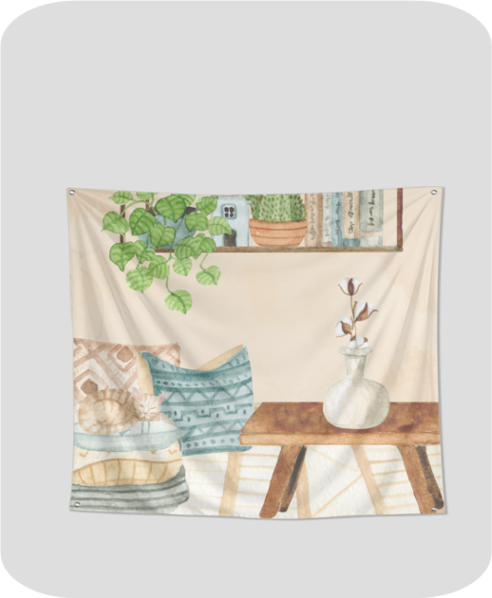 My Blissful Home Tapestry